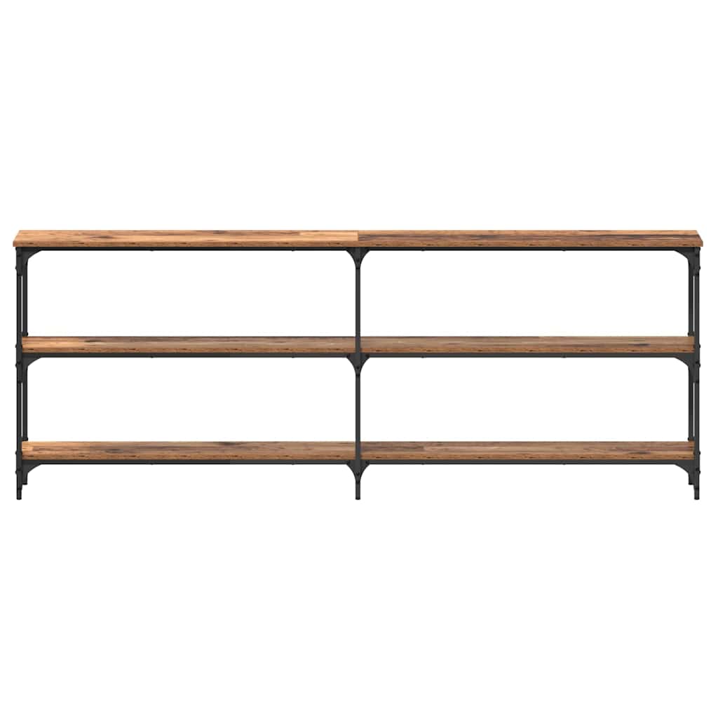 Konsolbord Gammelt træ 200 x 29 x 75 cm Samlet træ og metal