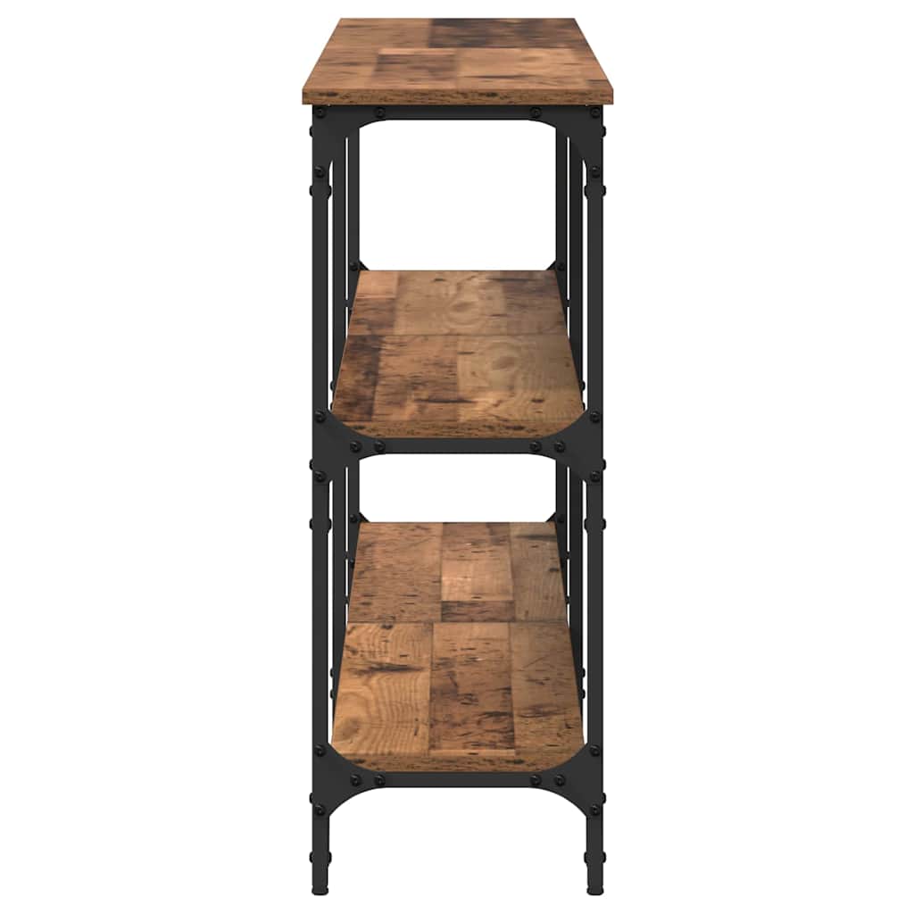 Konsolbord Gammelt træ 200 x 29 x 75 cm Samlet træ og metal