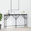 Konsolbord Sort eg 140 x 23 x 75 cm Laminat træ og metal