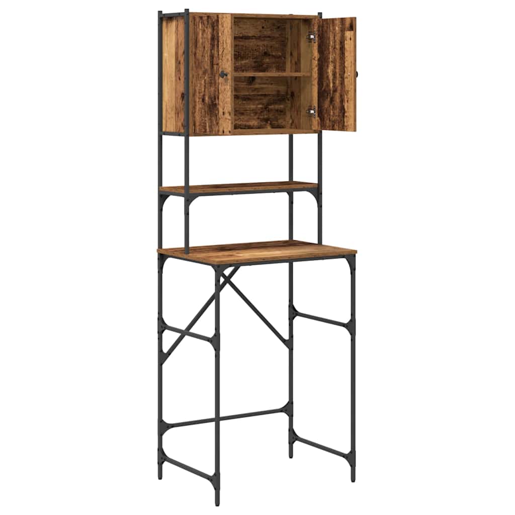 Vaskemaskineskab Gammelt træ 68 x 48,5 x 194 cm Konstrueret træ
