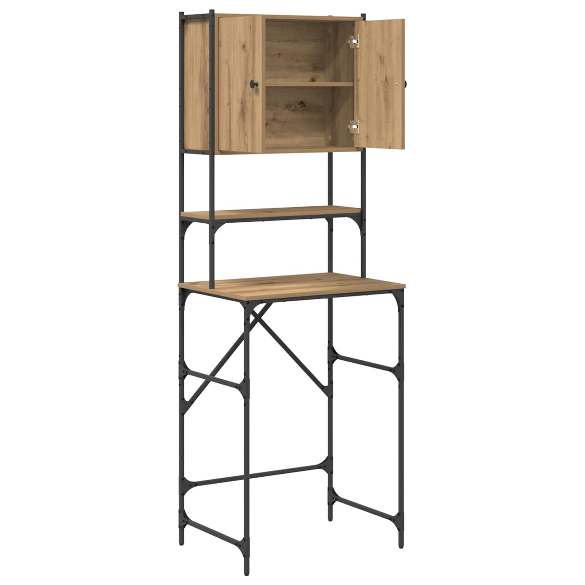 Vaskemaskineskab Artisan-eg 68 x 48,5 x 194 cm Konstrueret træ