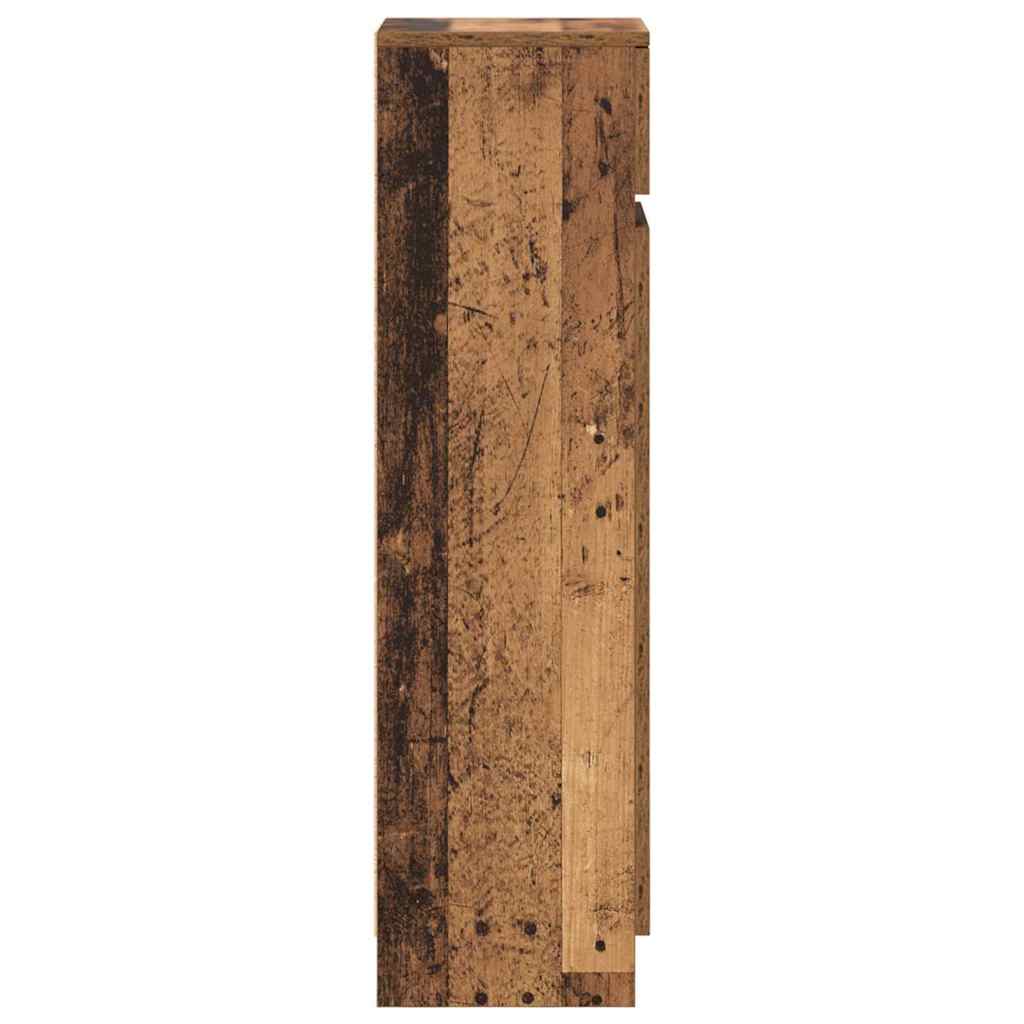 Sko skab 100,5 x 28 x 100 cm Konstrueret træ Gammelt træ