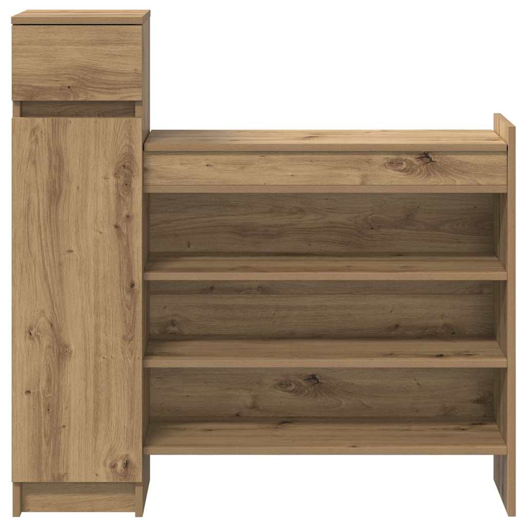 Sko skab Artisan Egetræ 100,5 x 28 x 100 cm Konstrueret træ