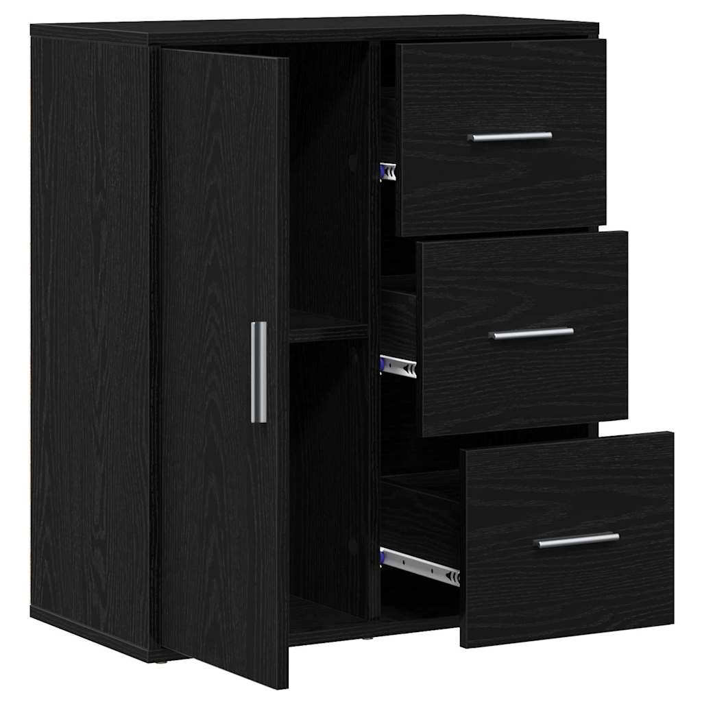 Sideboard Sort eg 60 x 31 x 70 cm Konstrueret træ