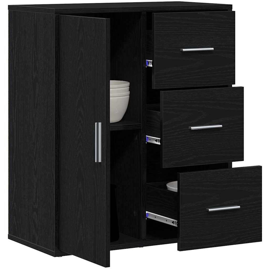 Sideboard Sort eg 60 x 31 x 70 cm Konstrueret træ