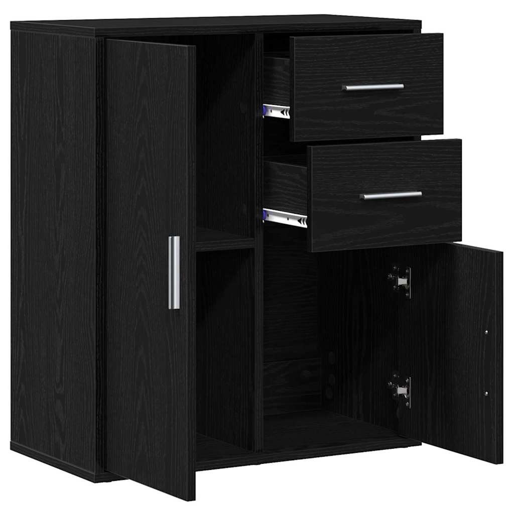 Sideboard Sort eg 60 x 31 x 70 cm Konstrueret træ