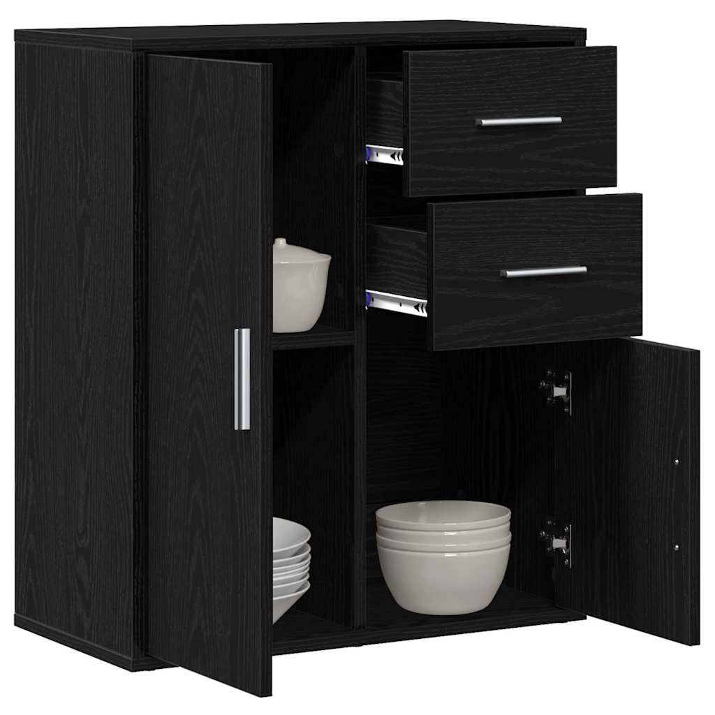 Sideboard Sort eg 60 x 31 x 70 cm Konstrueret træ