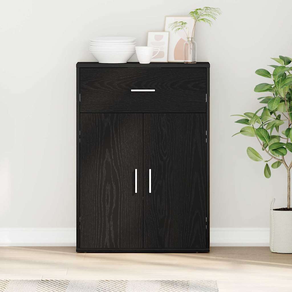 Sideboard Sort eg 60 x 30 x 84 cm Konstrueret træ