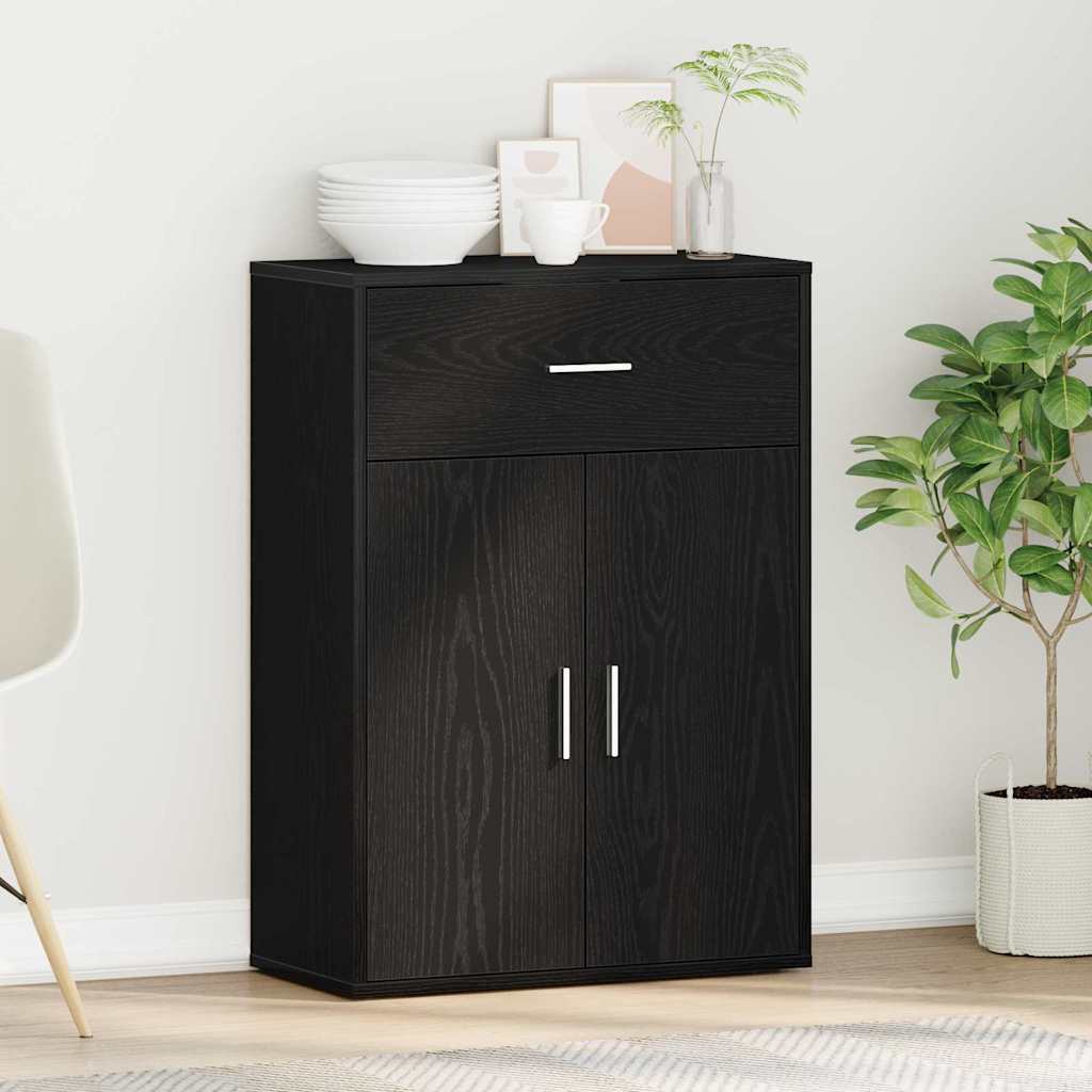 Sideboard Sort eg 60 x 30 x 84 cm Konstrueret træ