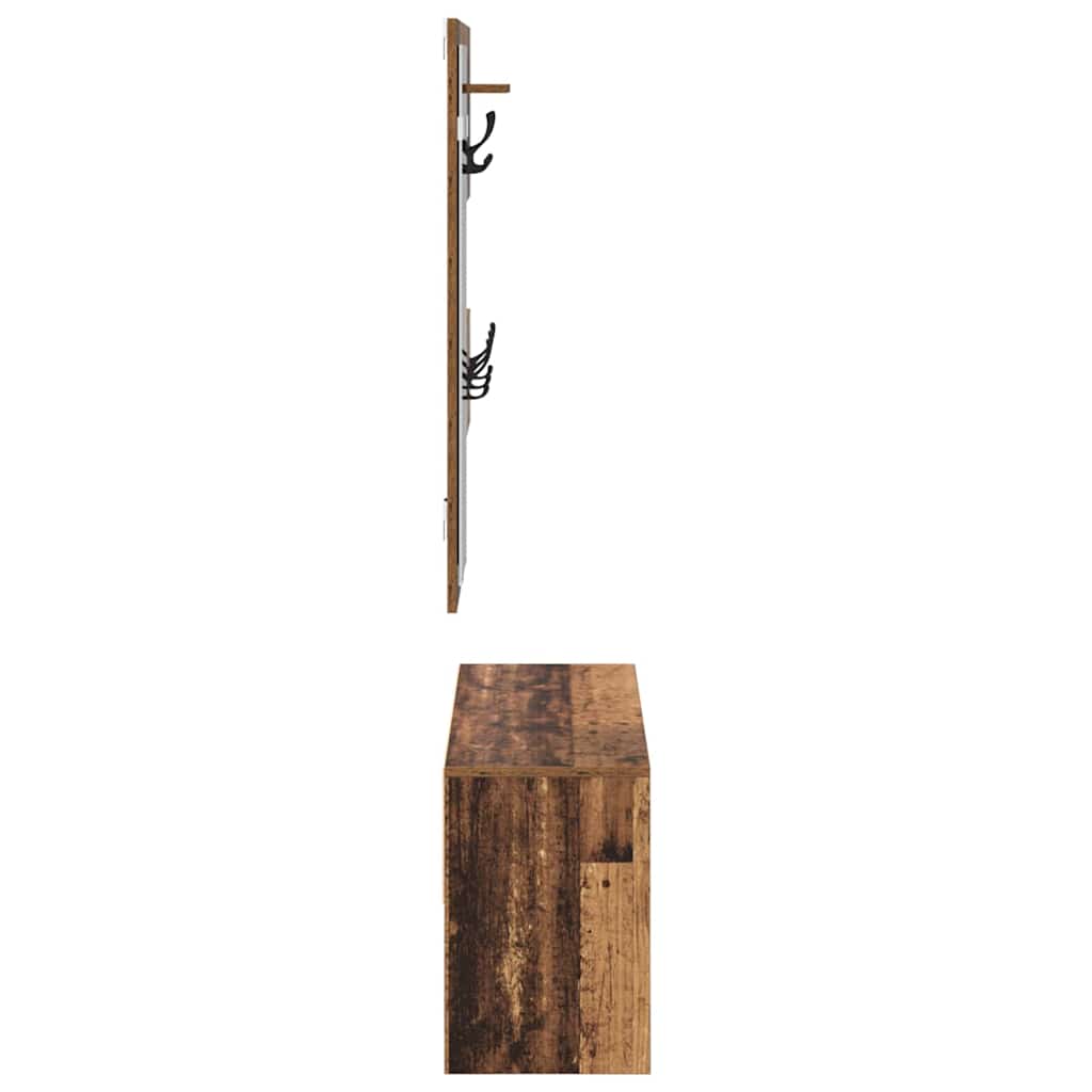 Entremøbelsæt 4 stk. Gammelt træ 90 x 31 x 46,5 cm