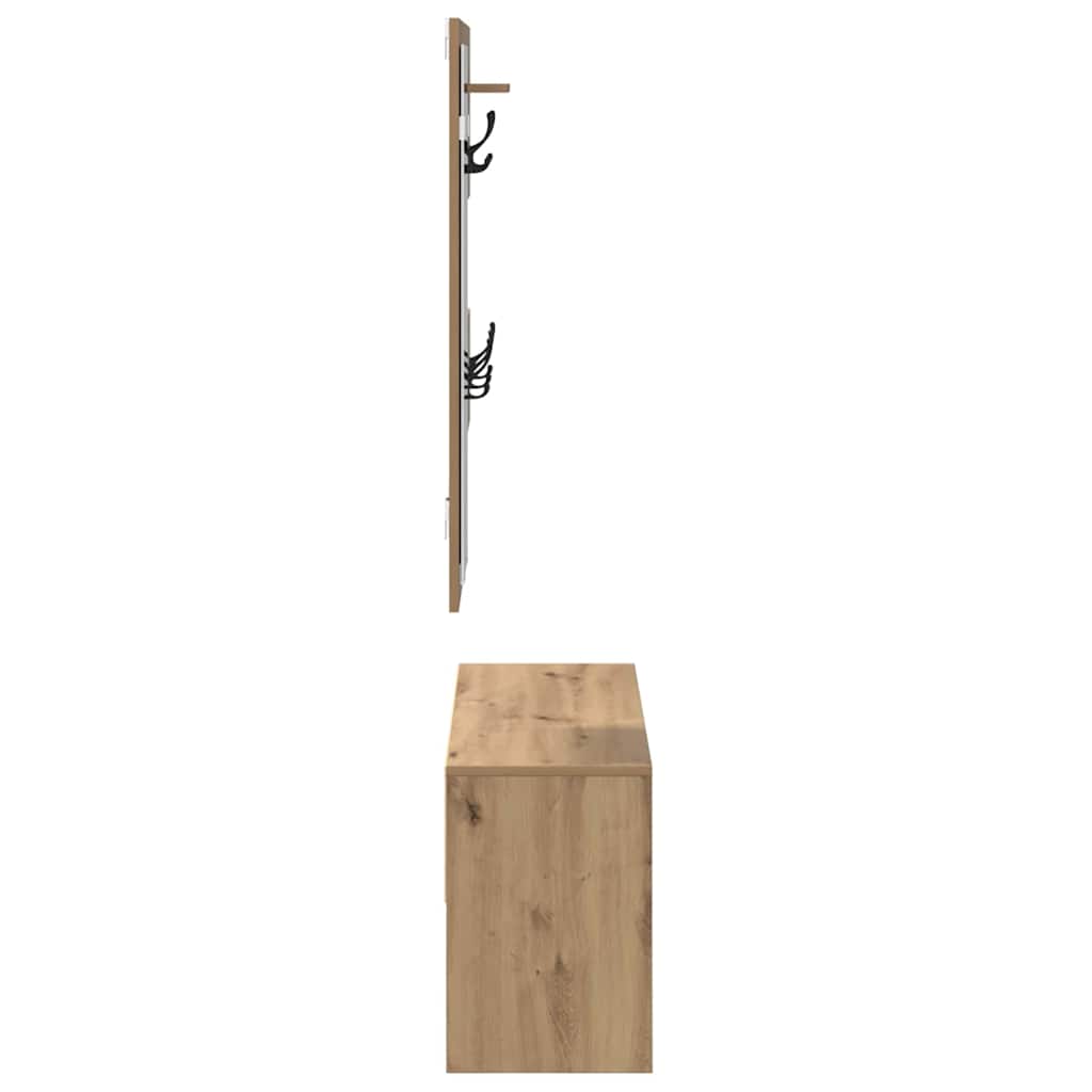 Entremøbelsæt 4 stk. Artisan eg 90 x 31 x 46,5 cm