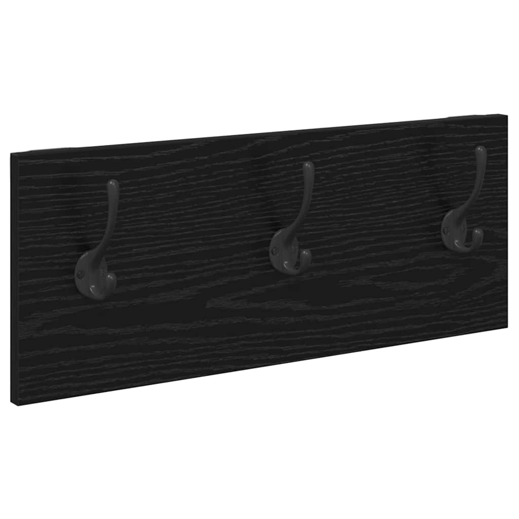 Entremøbelsæt 4 stk. Sort eg 90 x 31 x 46,5 cm Konstrueret træ