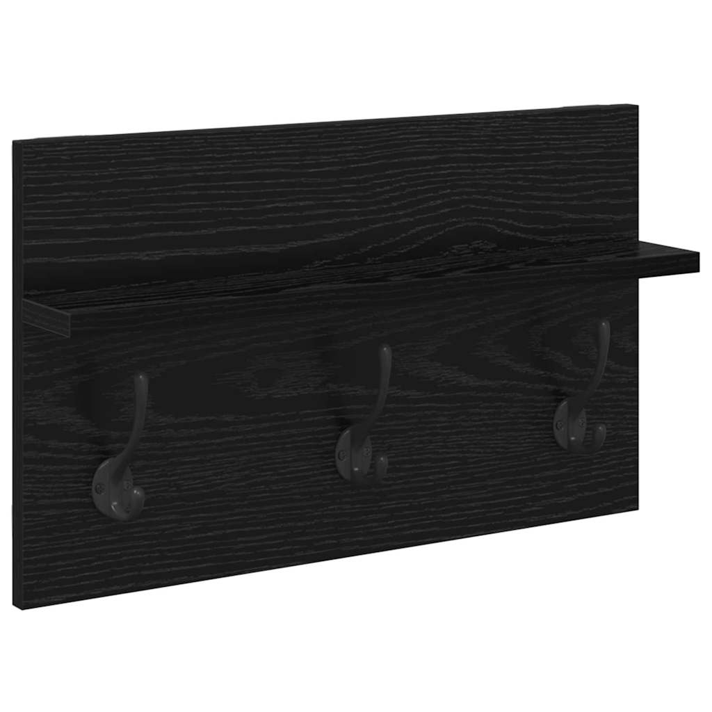 Entremøbelsæt 4 stk. Sort eg 90 x 31 x 46,5 cm Konstrueret træ