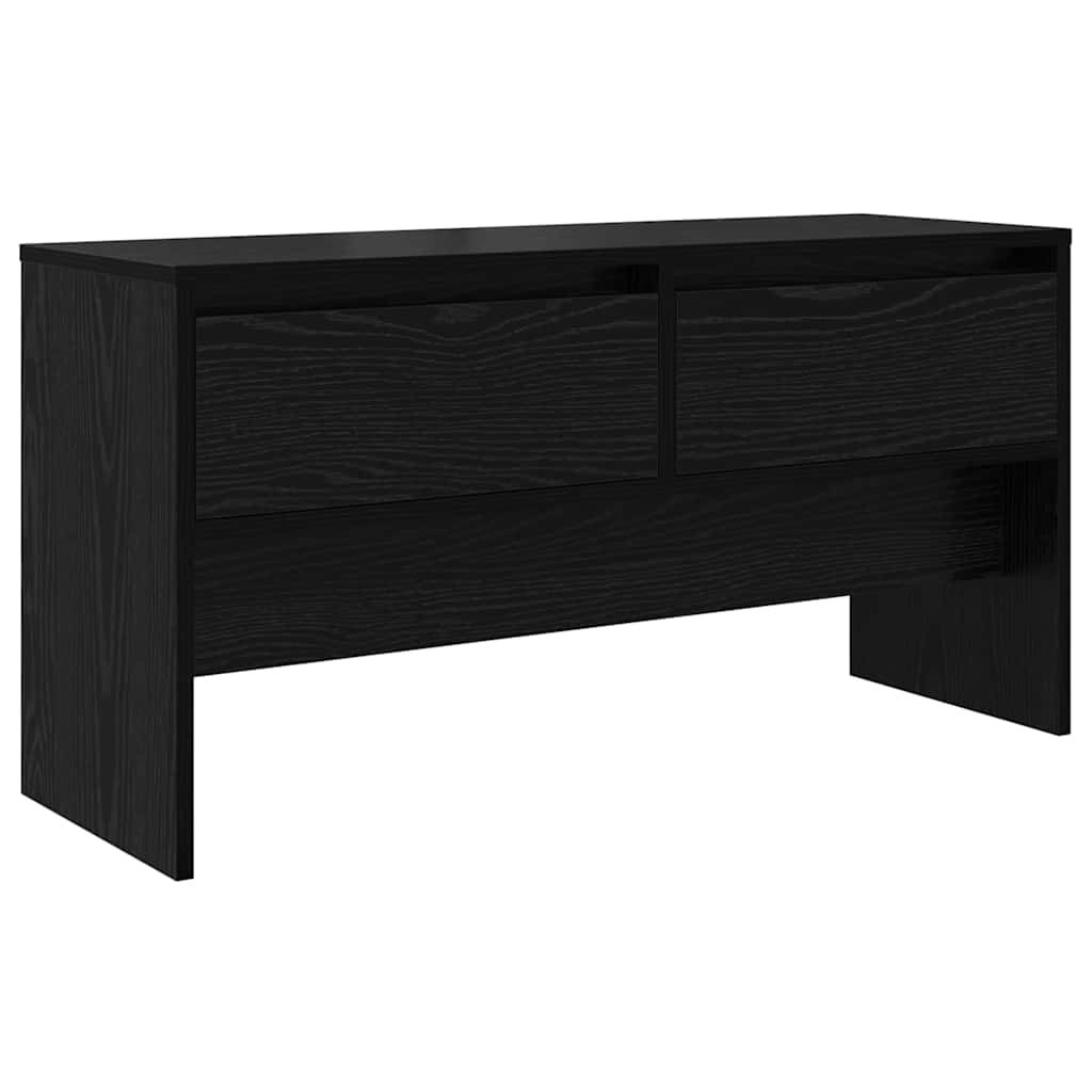 Entremøbelsæt 4 stk. Sort eg 90 x 31 x 46,5 cm Konstrueret træ