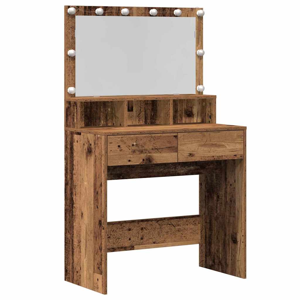 Klædeskab Gammelt træ 80 x 41 x 134,5 cm Konstrueret træ