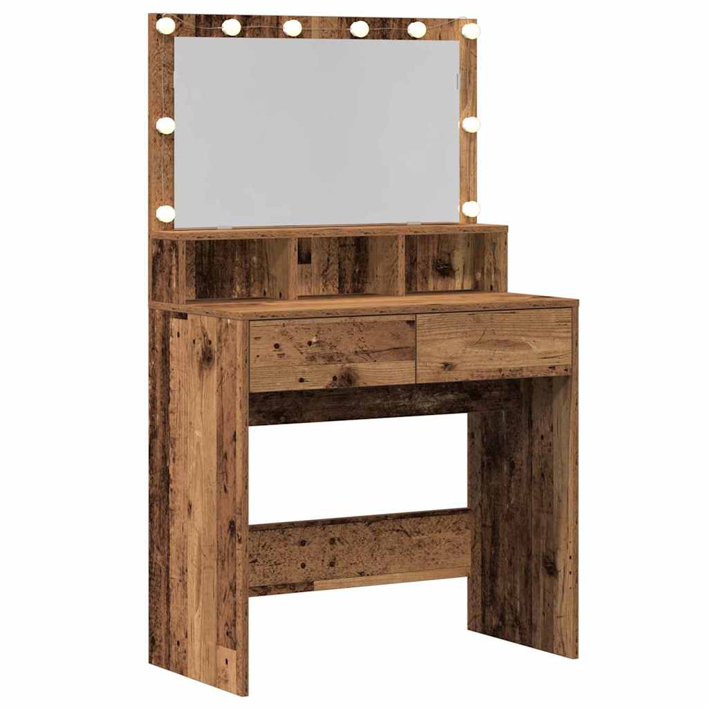 Klædeskab Gammelt træ 80 x 41 x 134,5 cm Konstrueret træ