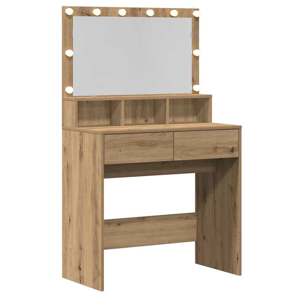 Klædeskab Artisan Egetræ 80 x 41 x 134,5 cm Konstrueret træ