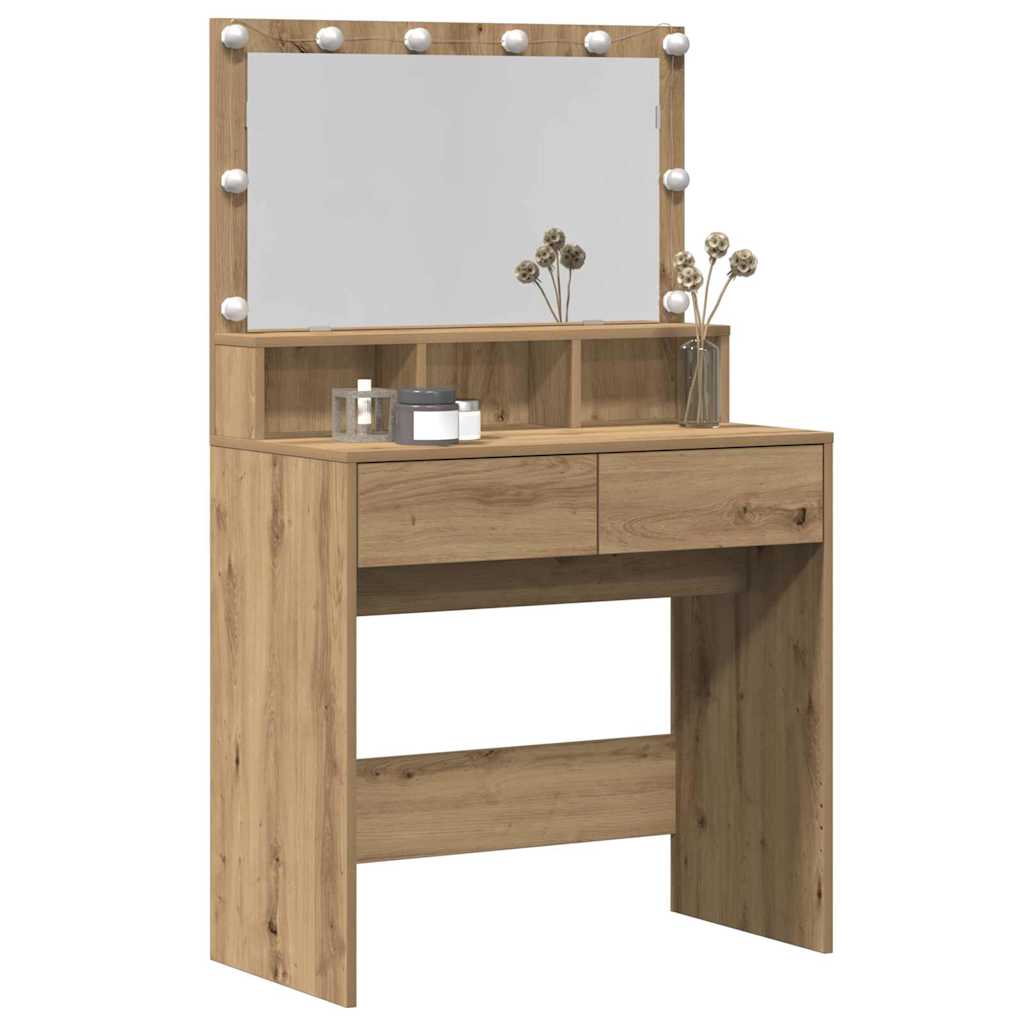 Klædeskab Artisan Egetræ 80 x 41 x 134,5 cm Konstrueret træ