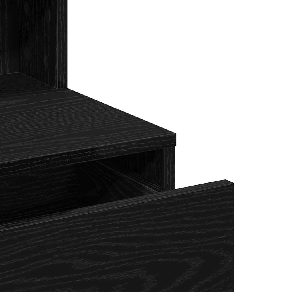 Klædeskab Sort eg 80 x 41 x 134,5 cm Konstrueret træ