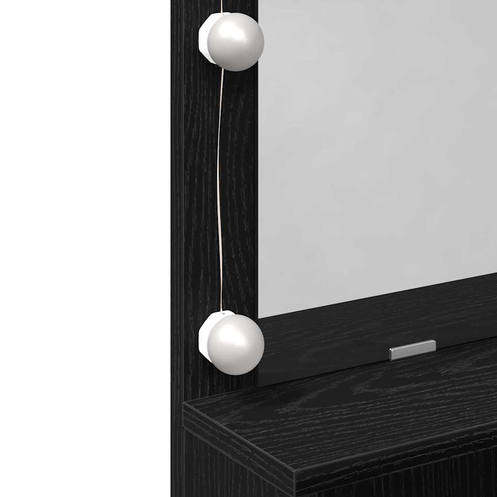 Klædeskab Sort eg 80 x 41 x 134,5 cm Konstrueret træ