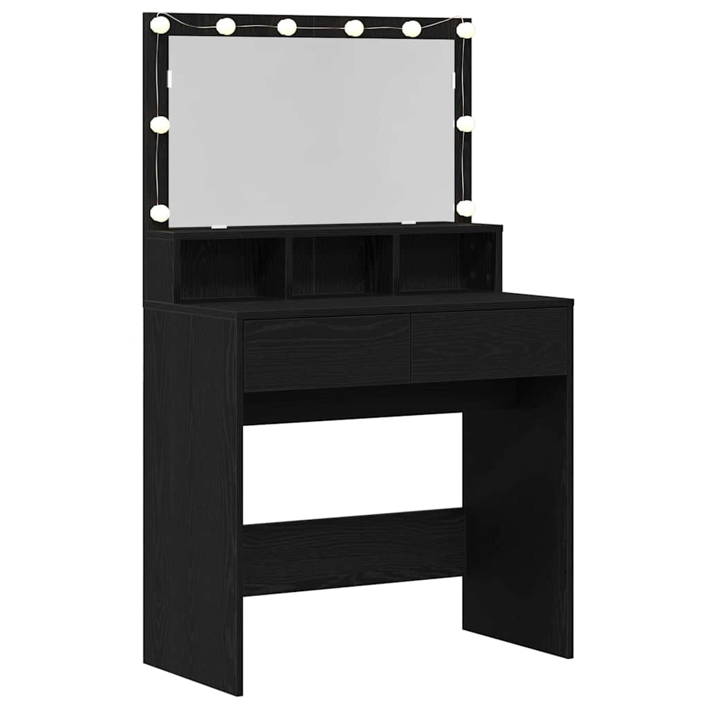 Klædeskab Sort eg 80 x 41 x 134,5 cm Konstrueret træ