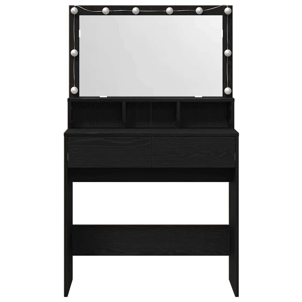 Klædeskab Sort eg 80 x 41 x 134,5 cm Konstrueret træ