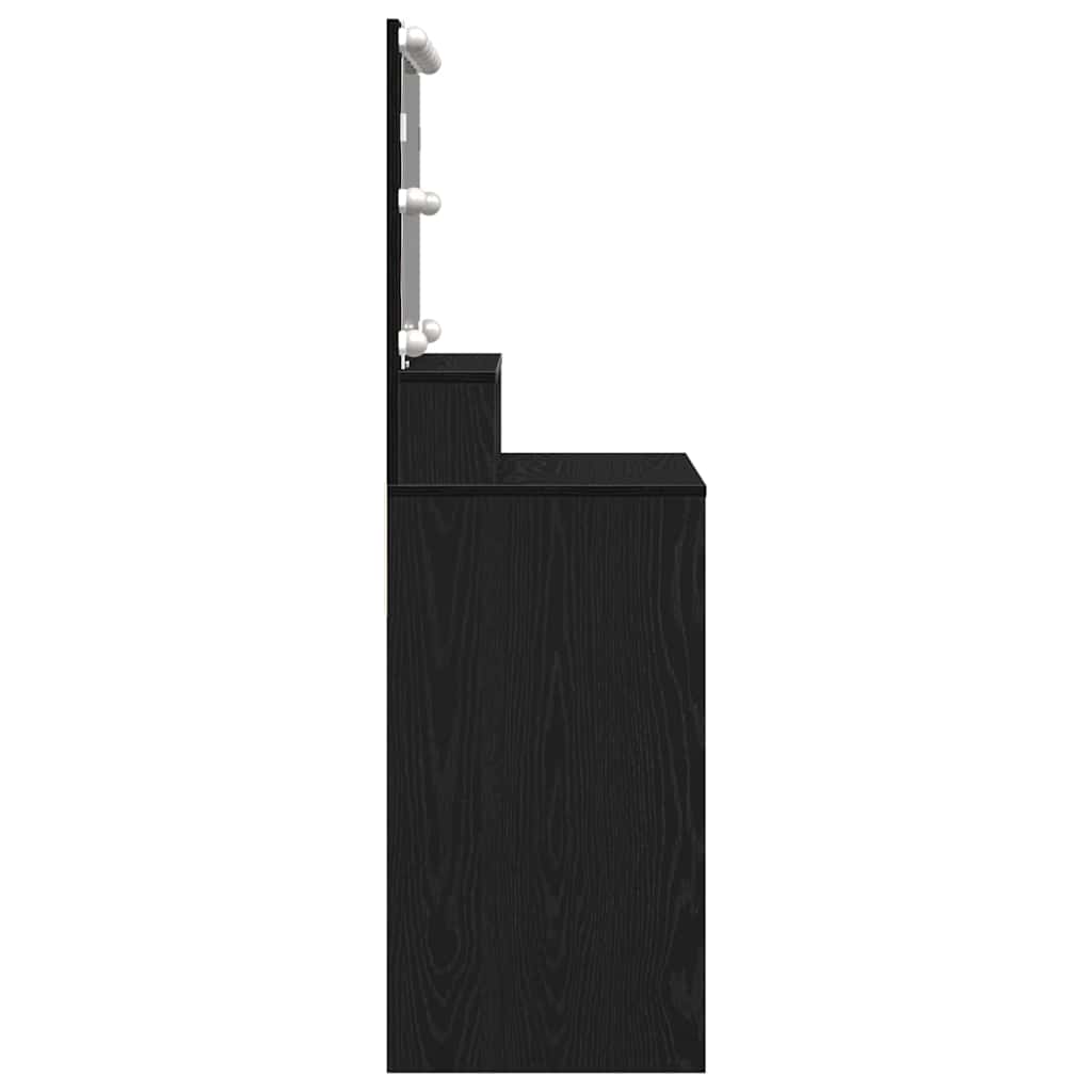 Klædeskab Sort eg 80 x 41 x 134,5 cm Konstrueret træ