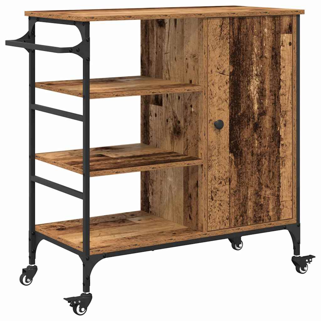 Køkkenvogn Gammelt træ 87.5 x 39 x 84.5 cm Konstrueret træ