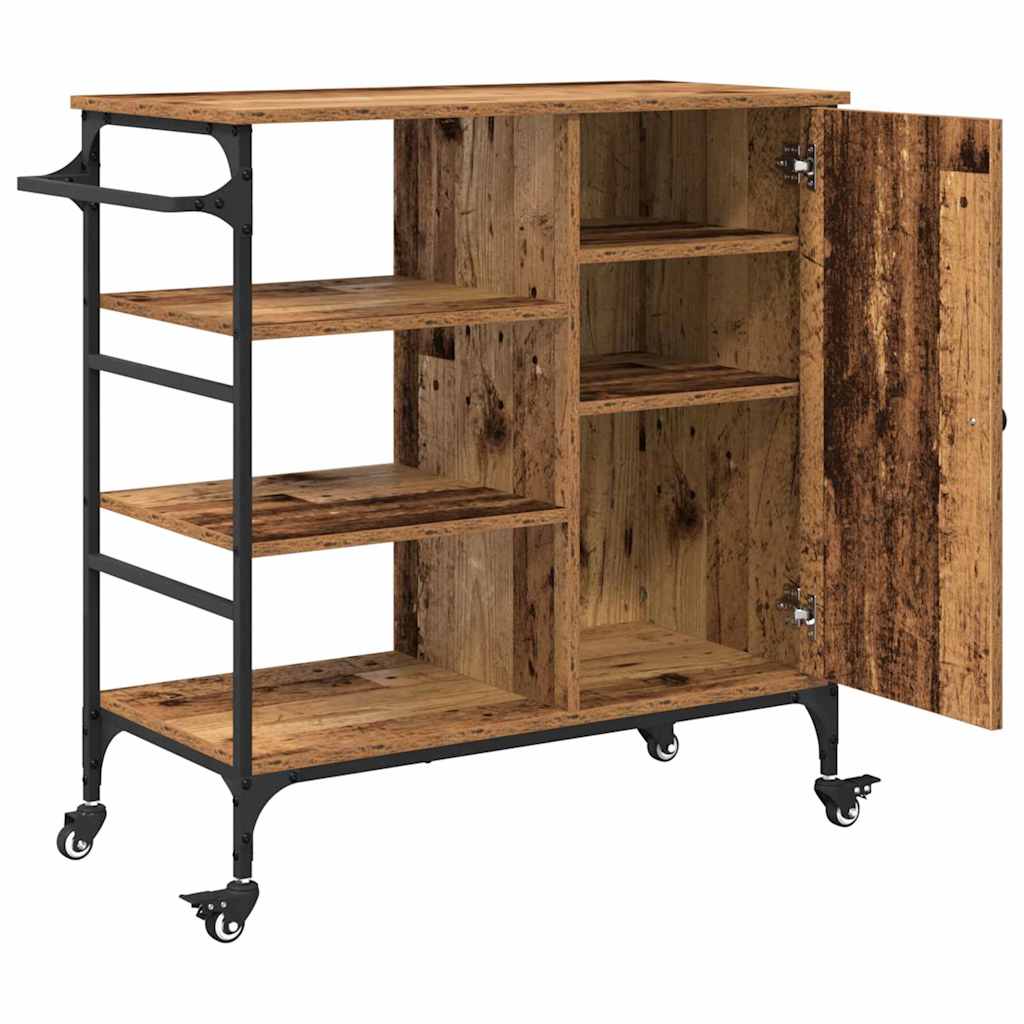 Køkkenvogn Gammelt træ 87.5 x 39 x 84.5 cm Konstrueret træ