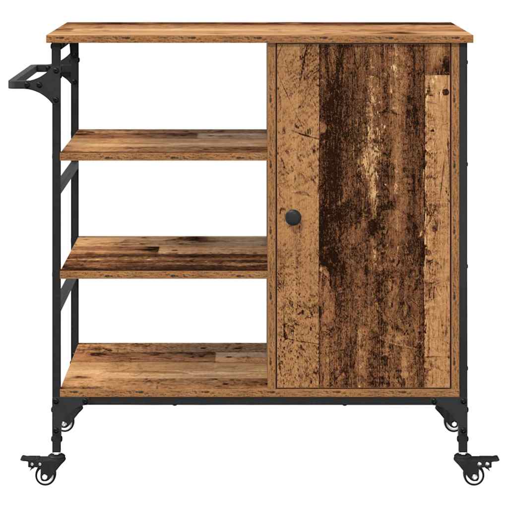 Køkkenvogn Gammelt træ 87.5 x 39 x 84.5 cm Konstrueret træ