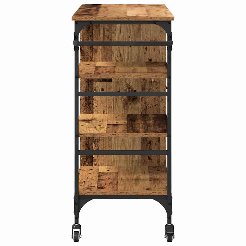 Køkkenvogn Gammelt træ 87.5 x 39 x 84.5 cm Konstrueret træ