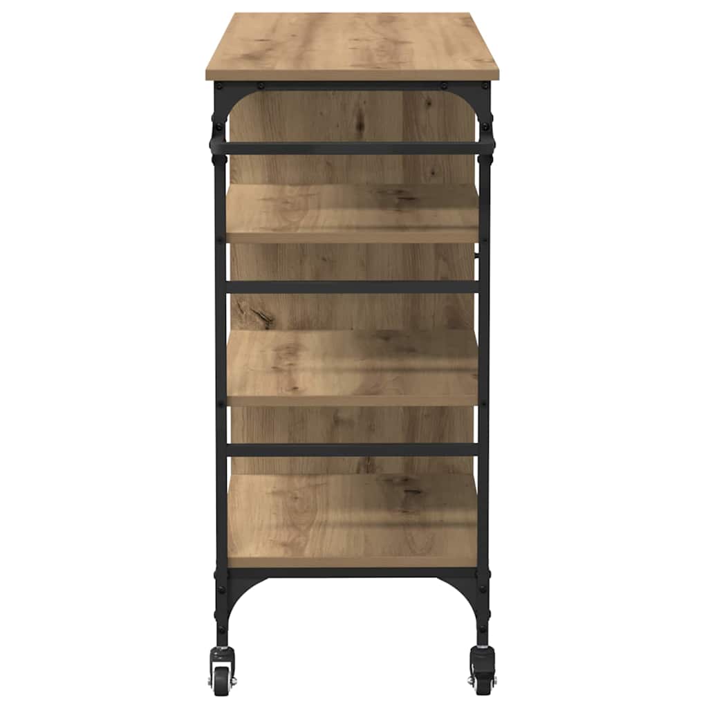 Køkkenvogn Artisan Egetræ 87.5 x 39 x 84.5 cm Konstrueret træ