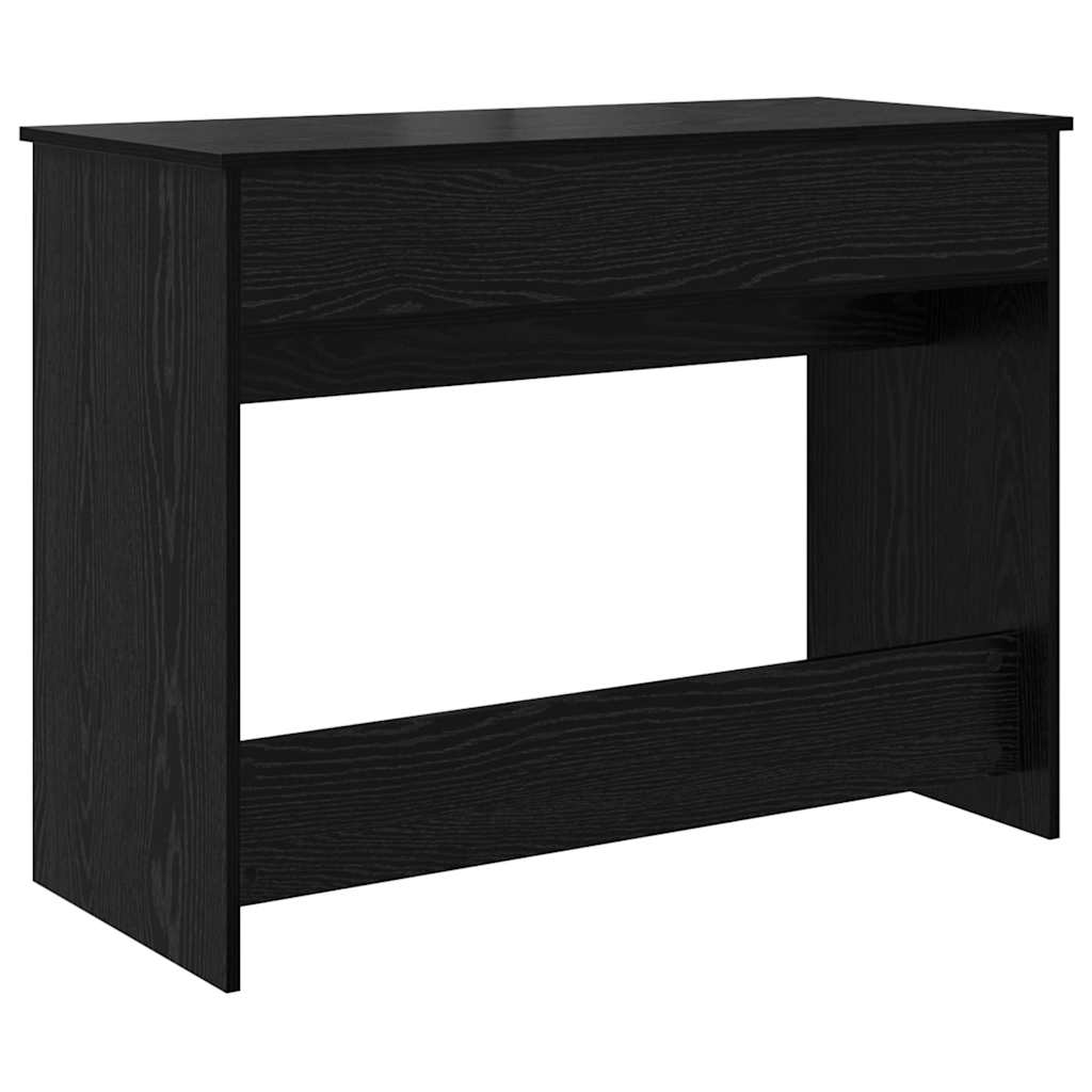 Kosmetikbord med skuffe med opbevaring Sort eg 100 x 45 x 76 cm