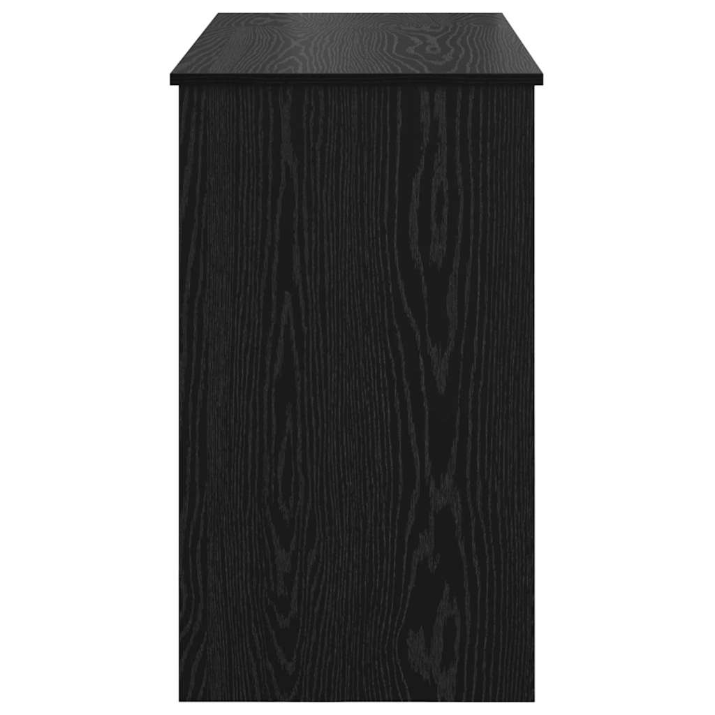 Kosmetikbord med skuffe med opbevaring Sort eg 100 x 45 x 76 cm