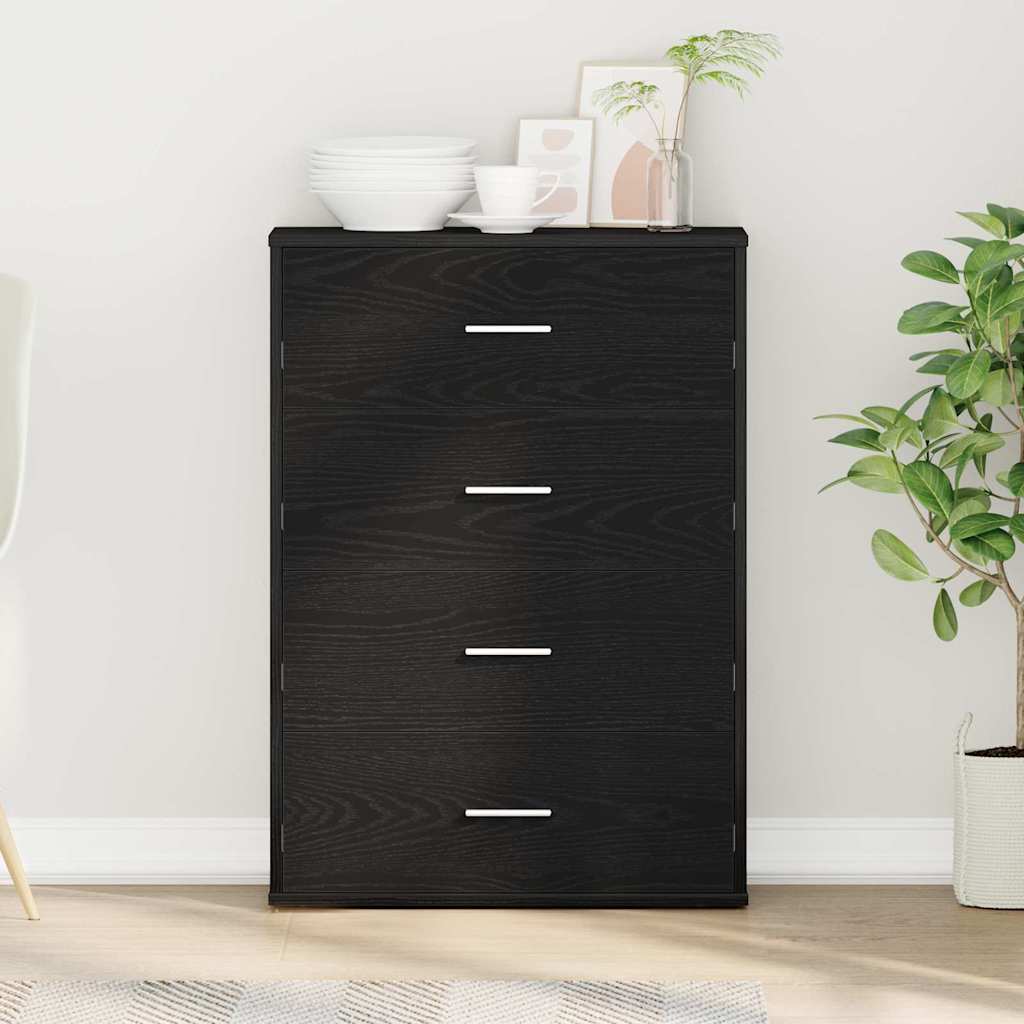 Sideboard Sort eg 60 x 31 x 84 cm Konstrueret træ
