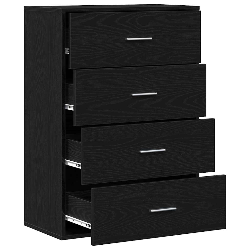 Sideboard Sort eg 60 x 31 x 84 cm Konstrueret træ