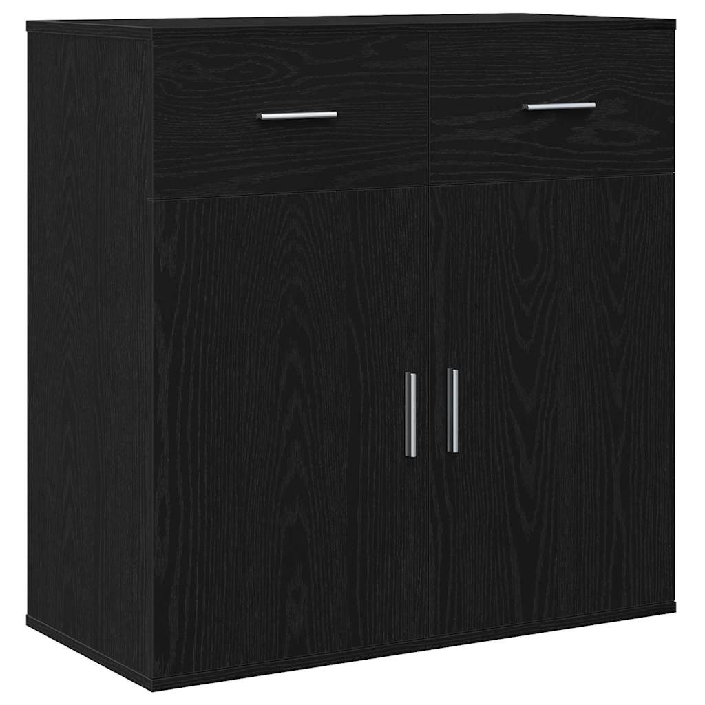 Sideboard Sort eg 78 x 38 x 80 cm Konstrueret træ