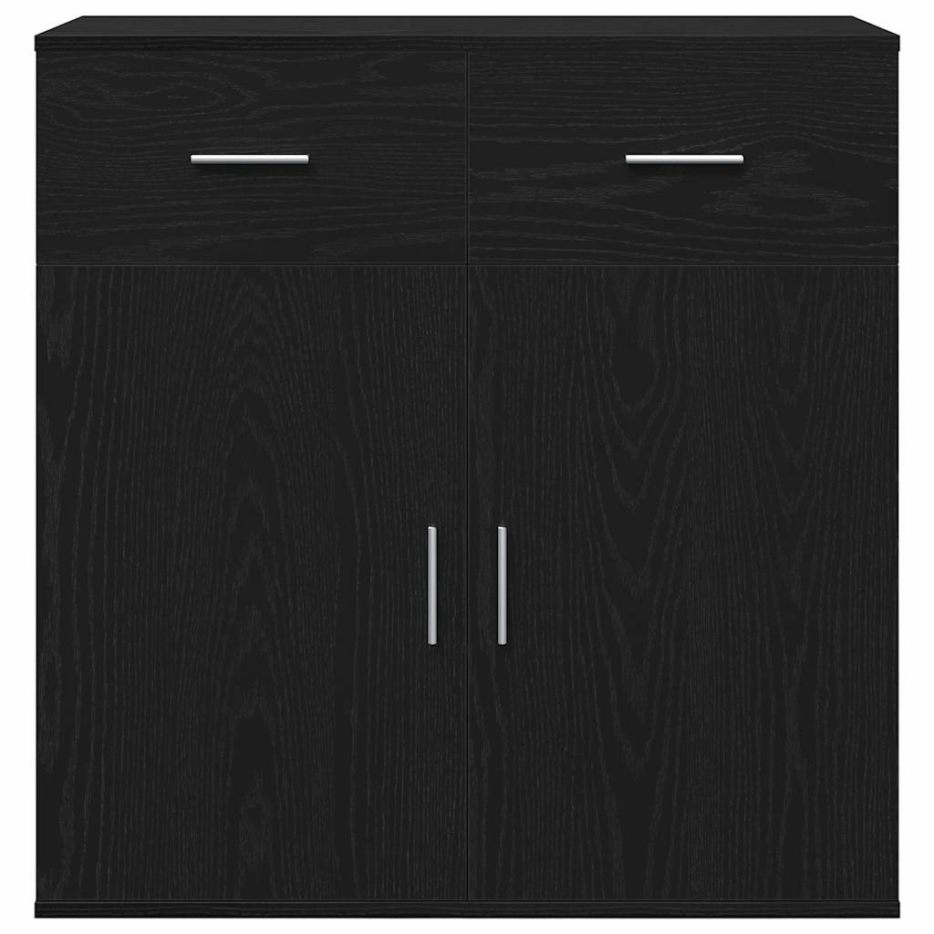 Sideboard Sort eg 78 x 38 x 80 cm Konstrueret træ