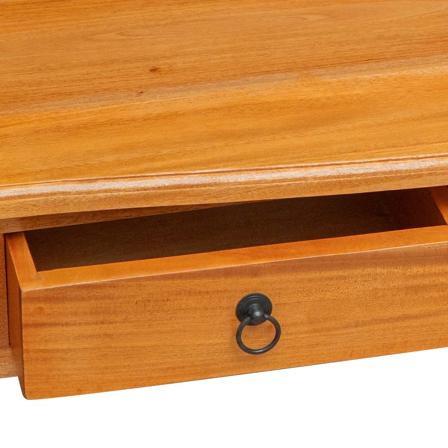 Konsolbord Naturfarvet 115 x 32 x 76 cm Massiv Mahogni