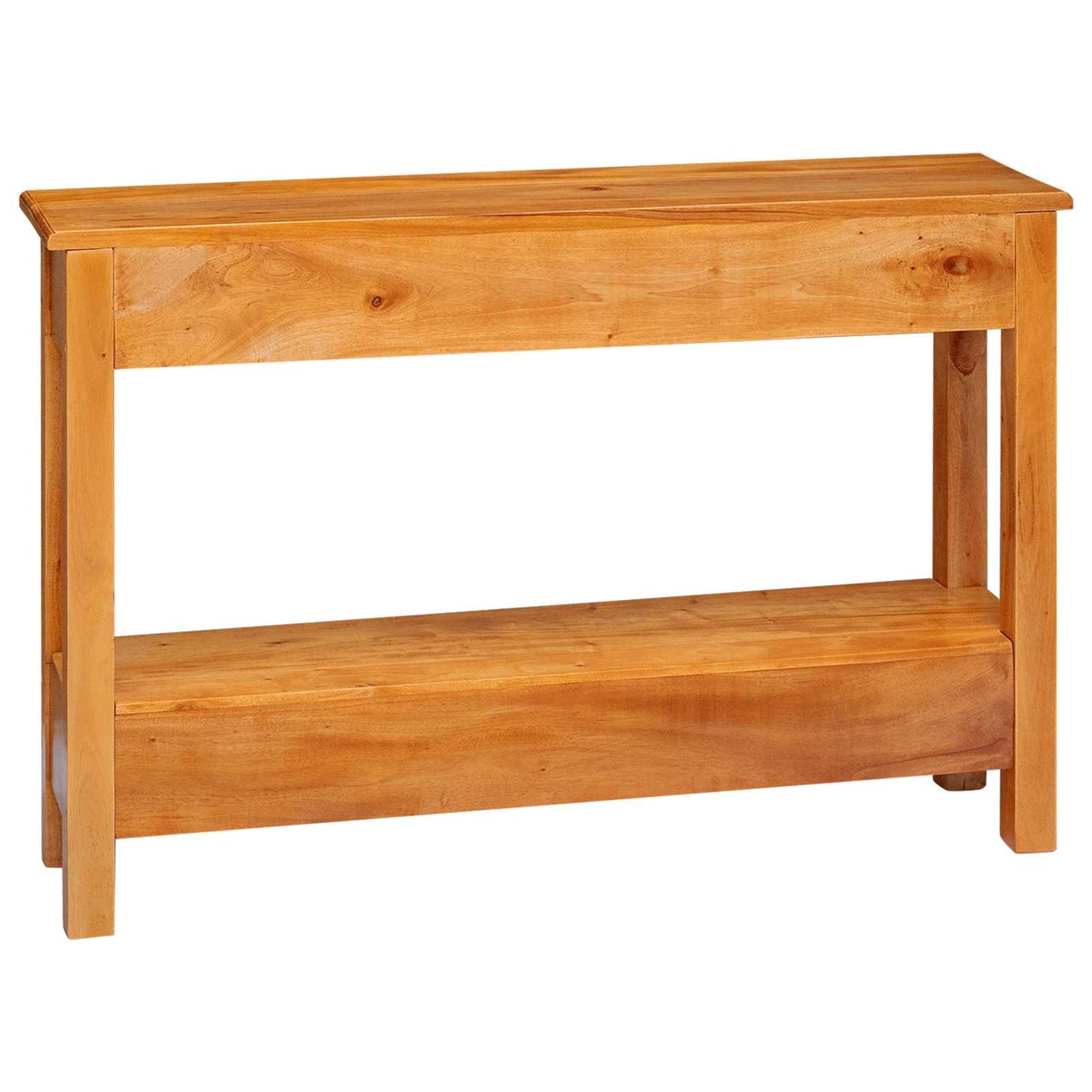 Konsolbord Naturfarvet 115 x 32 x 76 cm Massiv Mahogni