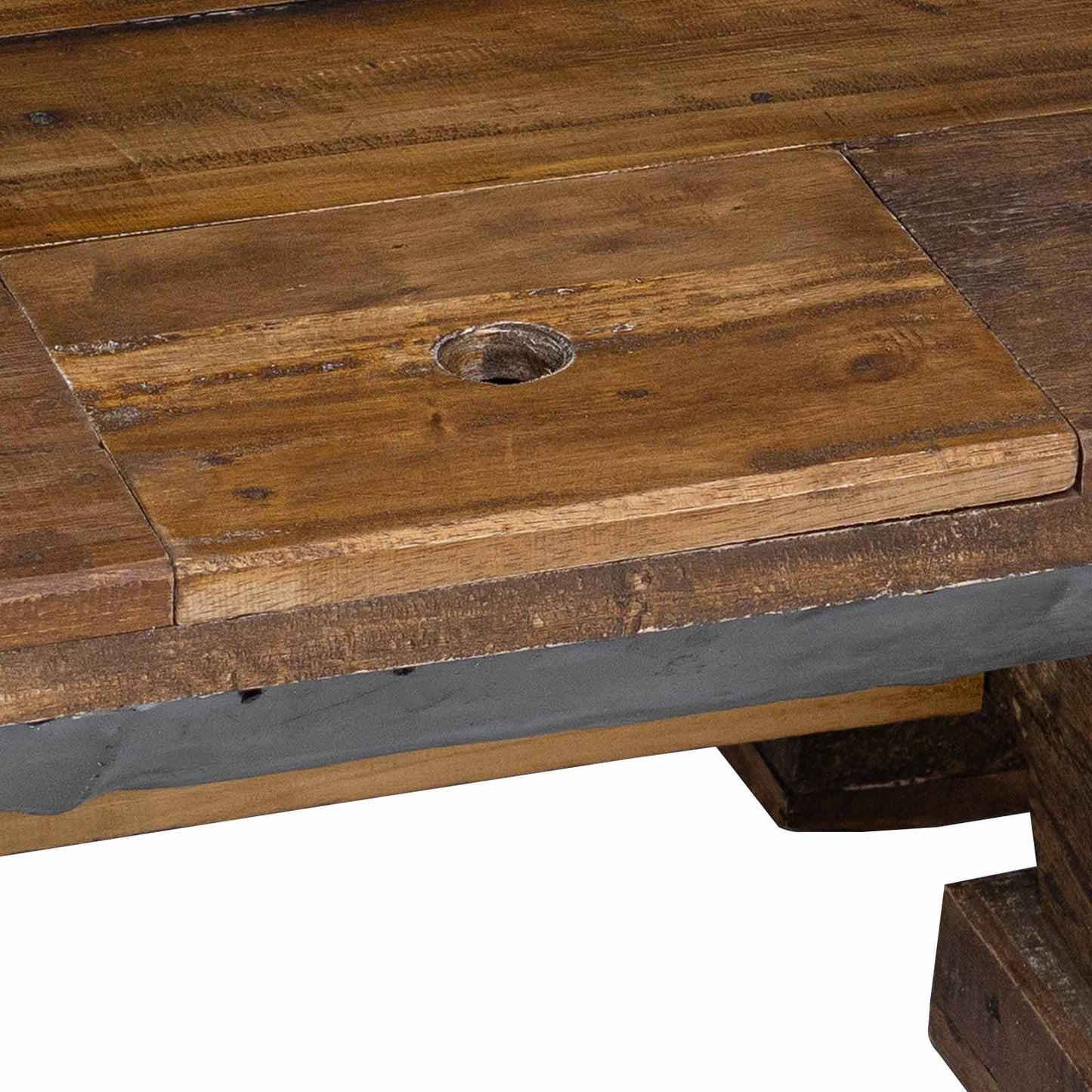 Sofabord Naturfarvet 90 x 50 x 35 cm træ