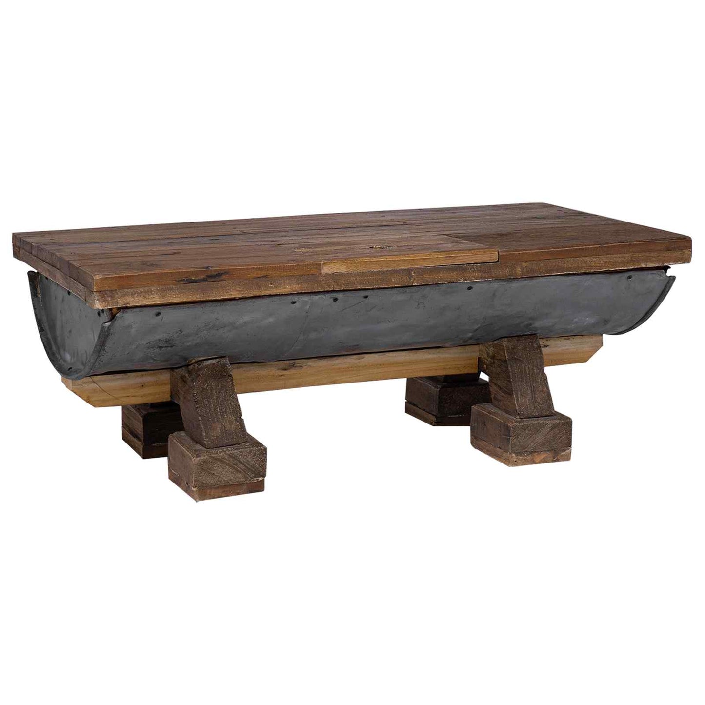 Sofabord Naturfarvet 90 x 50 x 35 cm træ