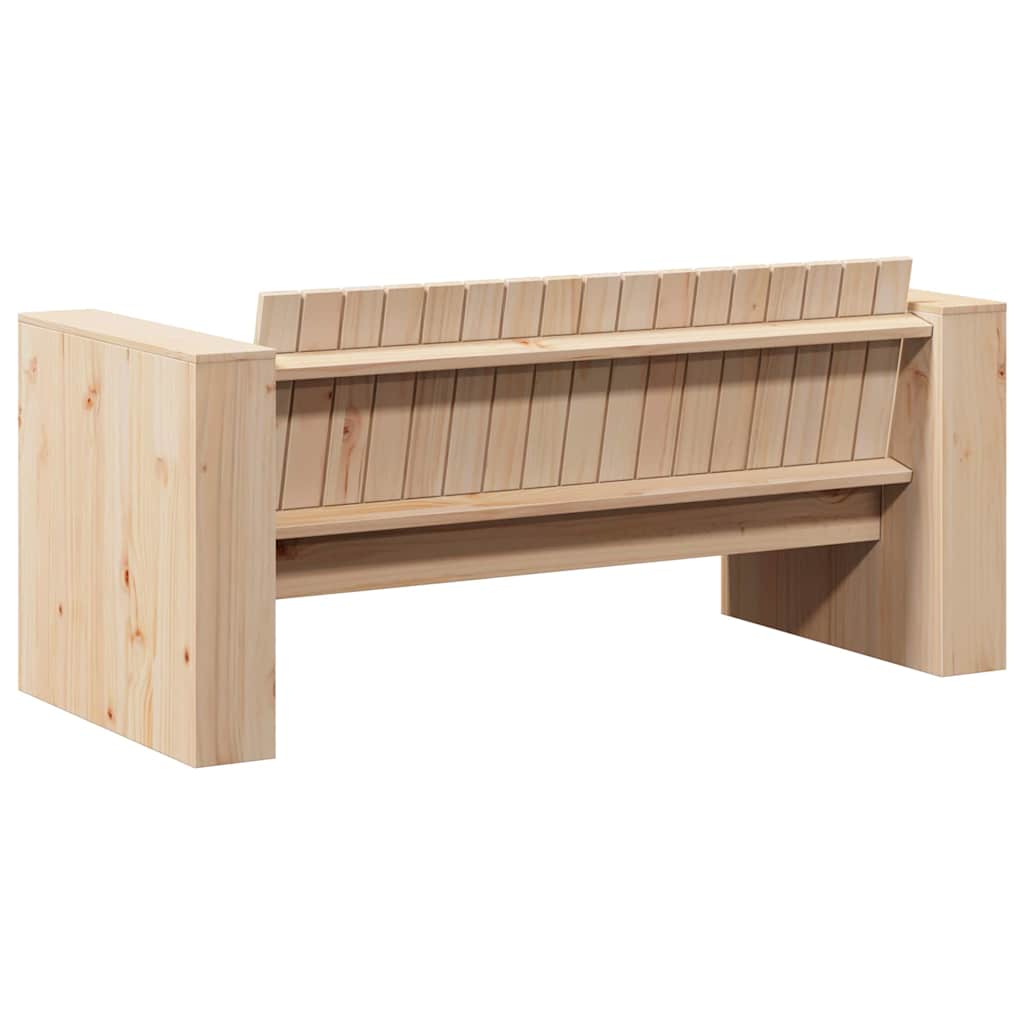 Havemøbelsofa Naturfarvet 134 x 60 x 62 cm Massiv fyrretræ