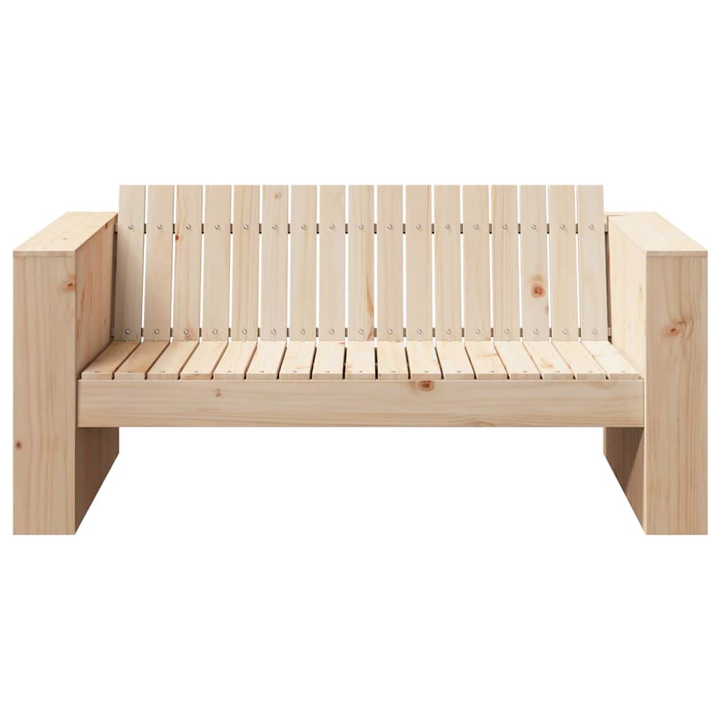 Havemøbelsofa Naturfarvet 134 x 60 x 62 cm Massiv fyrretræ