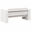 Havemøbelsofa Hvid 134 x 60 x 62 cm Massiv fyrretræ