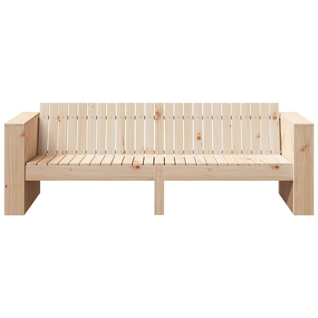 Havemøbelsofa Naturfarvet 185,5 x 60 x 62 cm Massiv fyrretræ