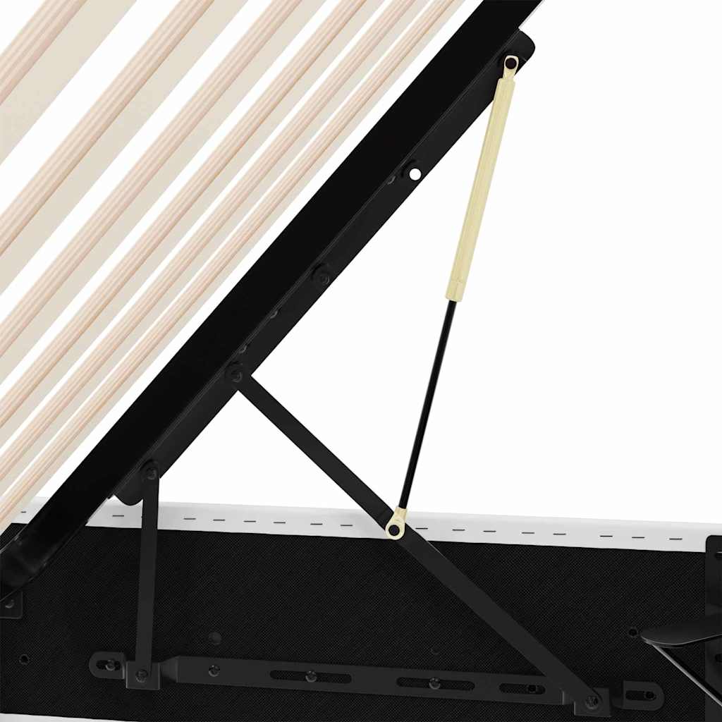 Opbevaringsseng med opbevaring Ren Hvid 100 x 190 cm Kunstlæder