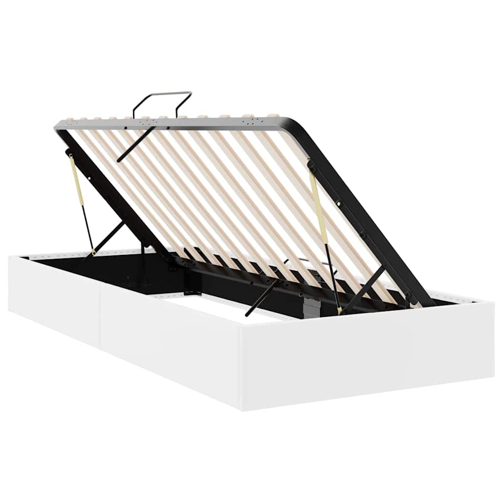 Opbevaringsseng med opbevaring Ren Hvid 100 x 190 cm Kunstlæder