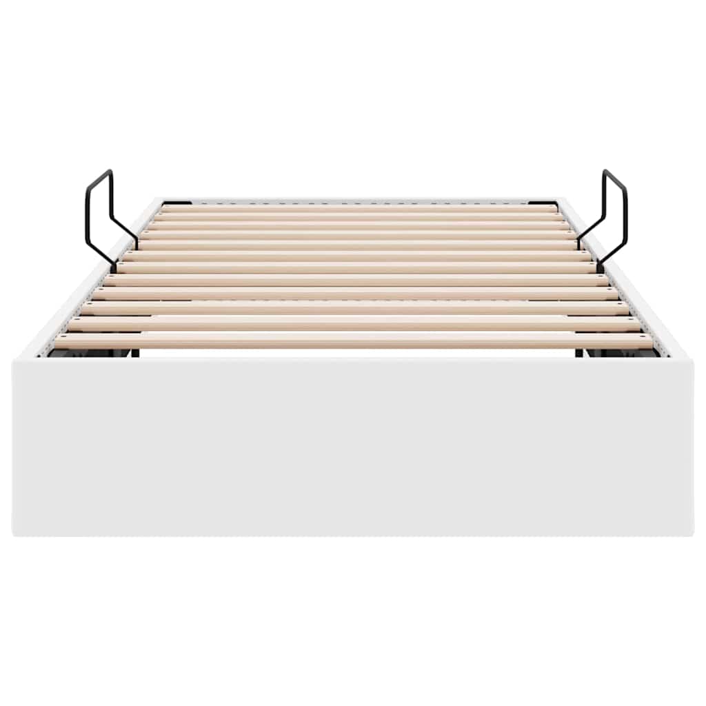 Opbevaringsseng med opbevaring Ren Hvid 100 x 190 cm Kunstlæder