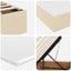 Seng med opbevaring og madras Creme 90 x 190 cm Polyester